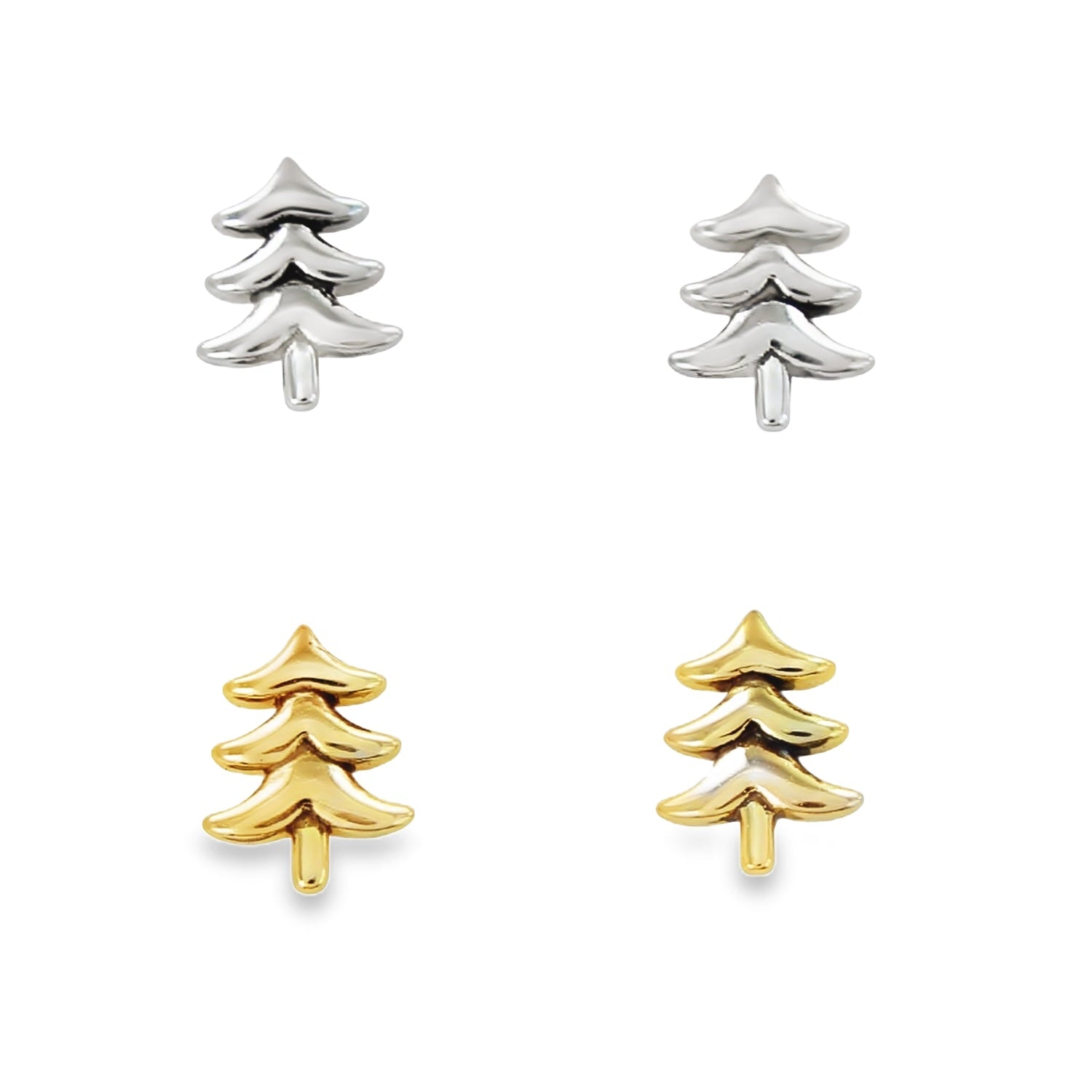 Christmas Tree Stud Earrings - Reeves & Reeves
