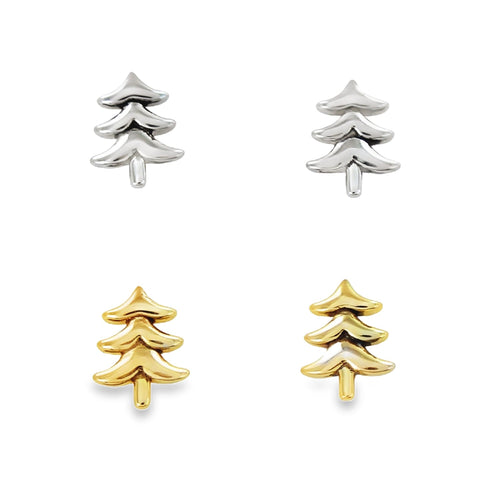Christmas Tree Stud Earrings - Reeves & Reeves