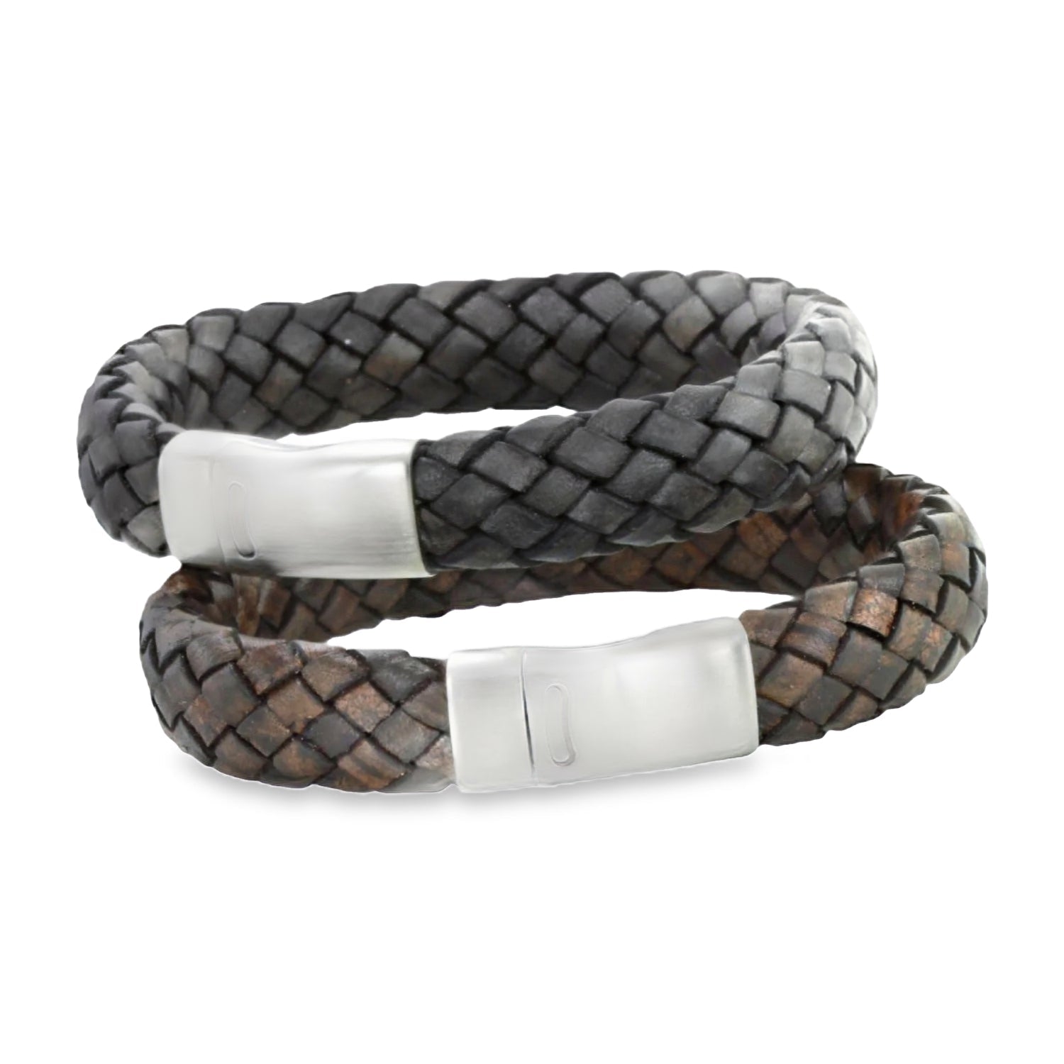 Chunky Clasp Leather Bracelet - Reeves & Reeves