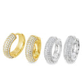 Chunky Sparkle Hoop Earrings - Reeves & Reeves