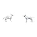 Classic Labrador Silver Stud Earrings - Reeves & Reeves