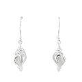 Conch Shell Sterling Silver Drop Earrings - Reeves & Reeves