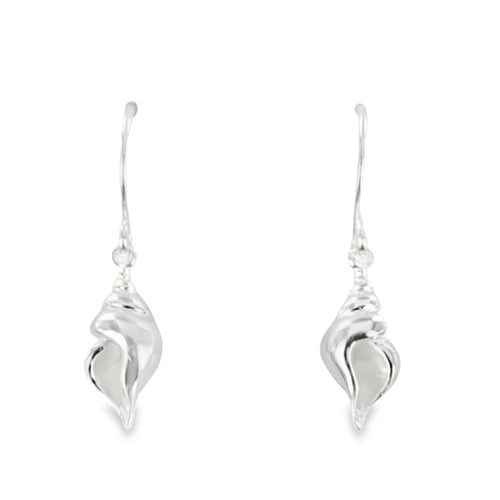 Conch Shell Sterling Silver Drop Earrings - Reeves & Reeves