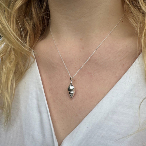 Conch Shell Sterling Silver Necklace - Reeves & Reeves