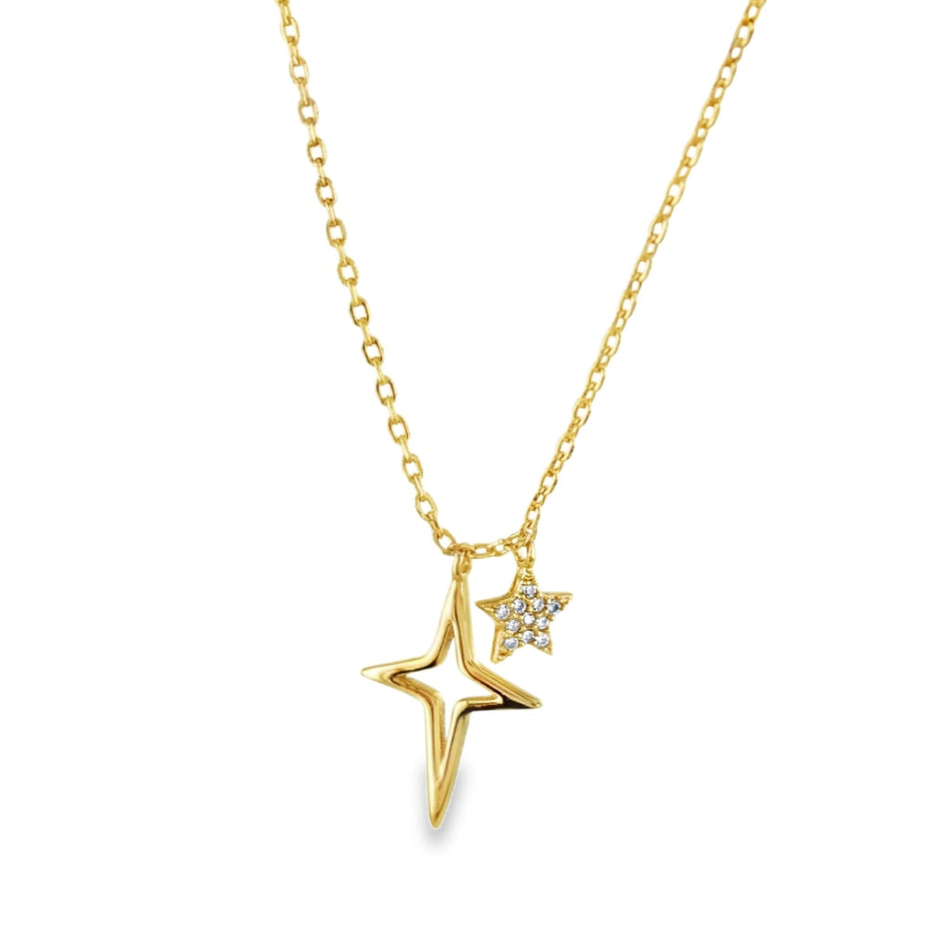 Cosmic Sterling Silver Star Necklace - Reeves & Reeves