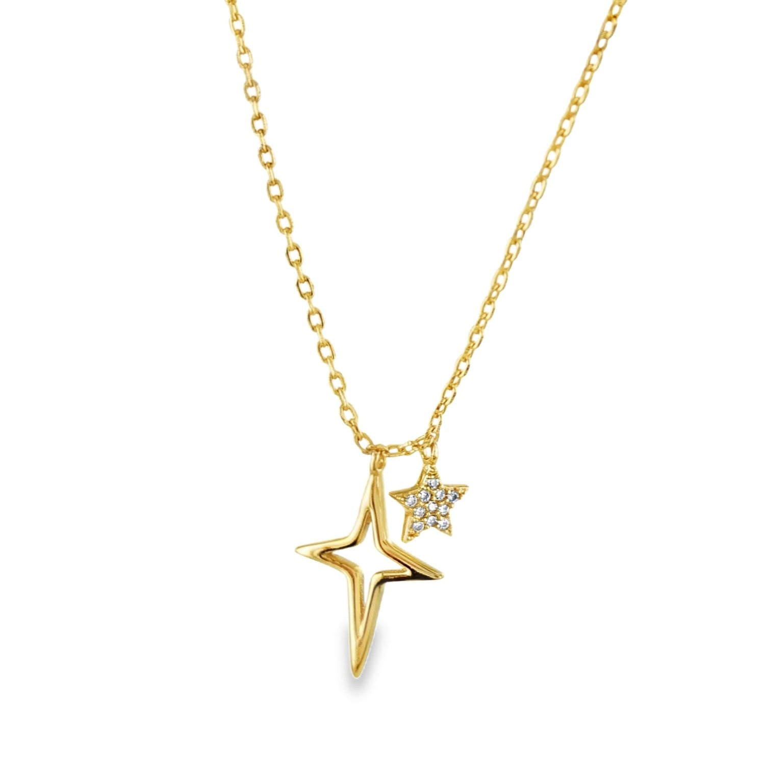 Cosmic Sterling Silver Star Necklace - Reeves & Reeves