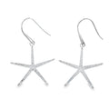 CZ Starfish Drop Earrings - Reeves & Reeves
