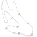 Daisy and Bee Necklace in Sterling Silver and Gold - Reeves & Reeves
