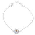 Daisy Chain Adjustable Bracelet in Sterling Silver - Reeves & Reeves