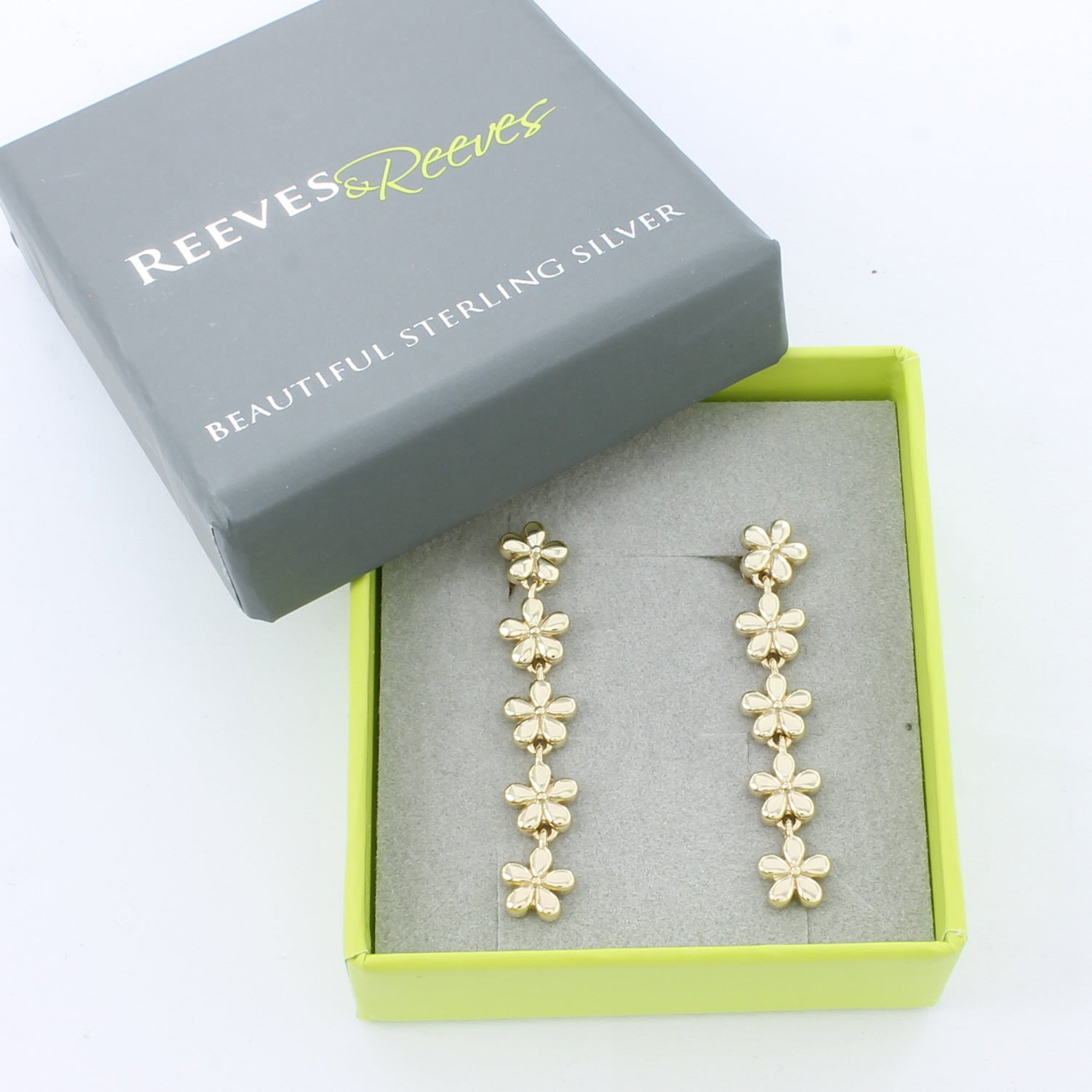 Daisy Chain Drop Earrings - Reeves & Reeves