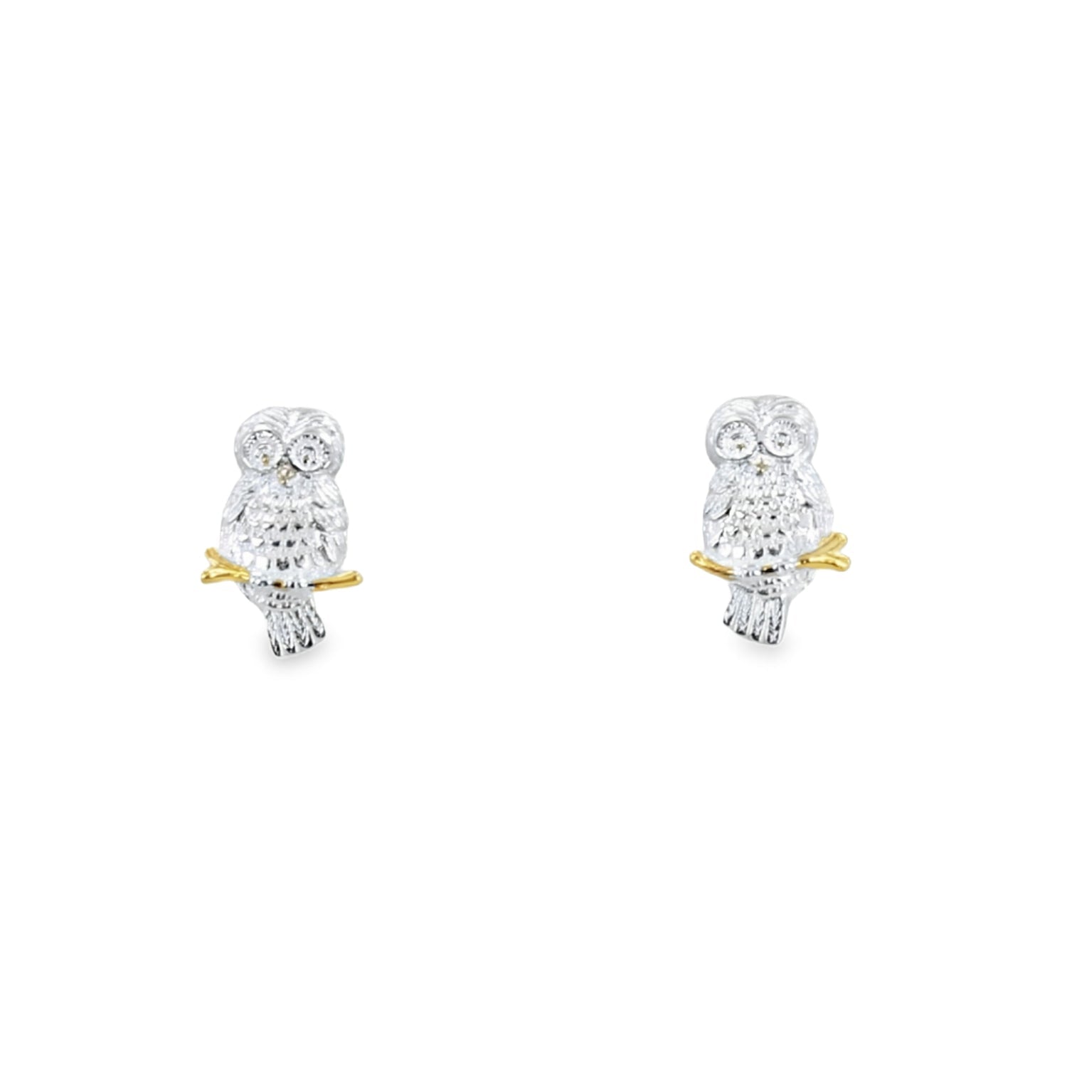Detailed Owl Stud Earrings - Reeves & Reeves