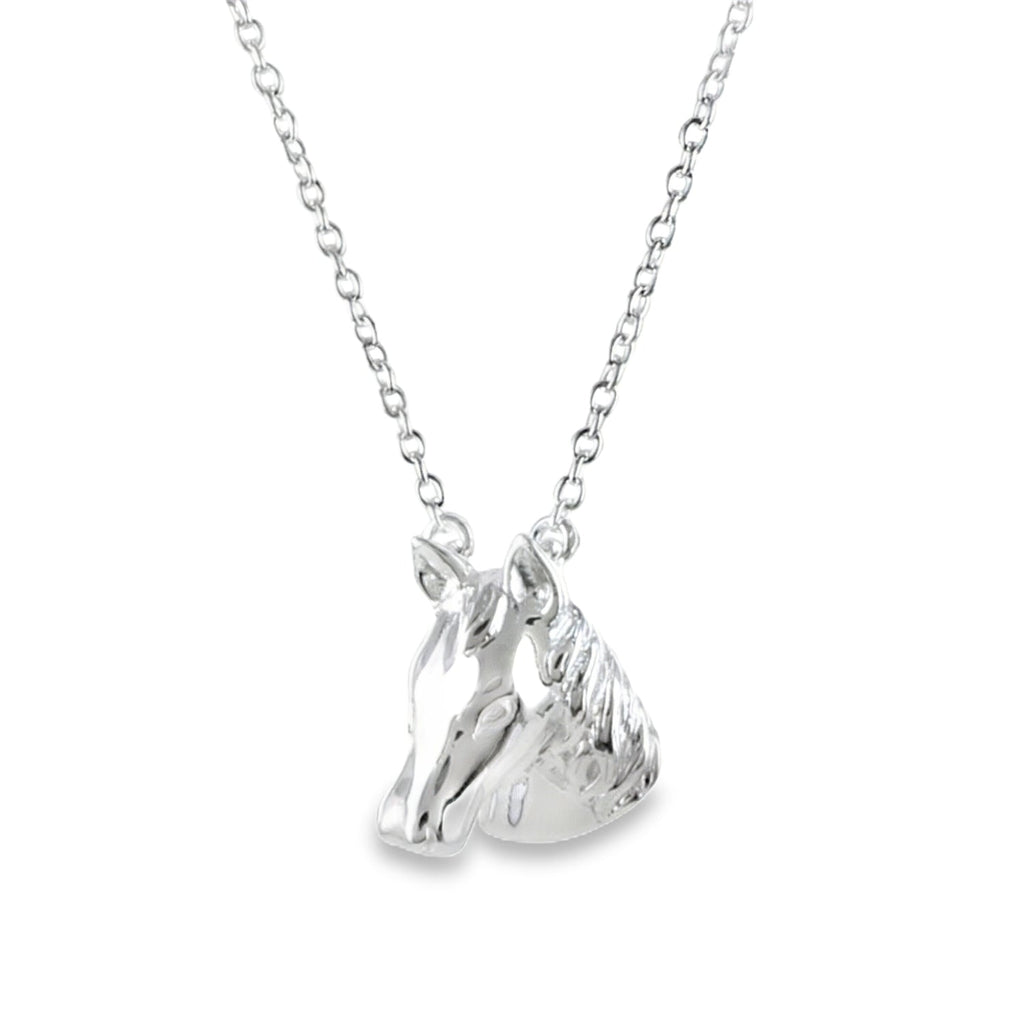 Detailed Sterling Silver Horse Head Necklace - Reeves & Reeves