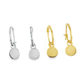 Disc Sterling Silver Sleeper Earring - Reeves & Reeves