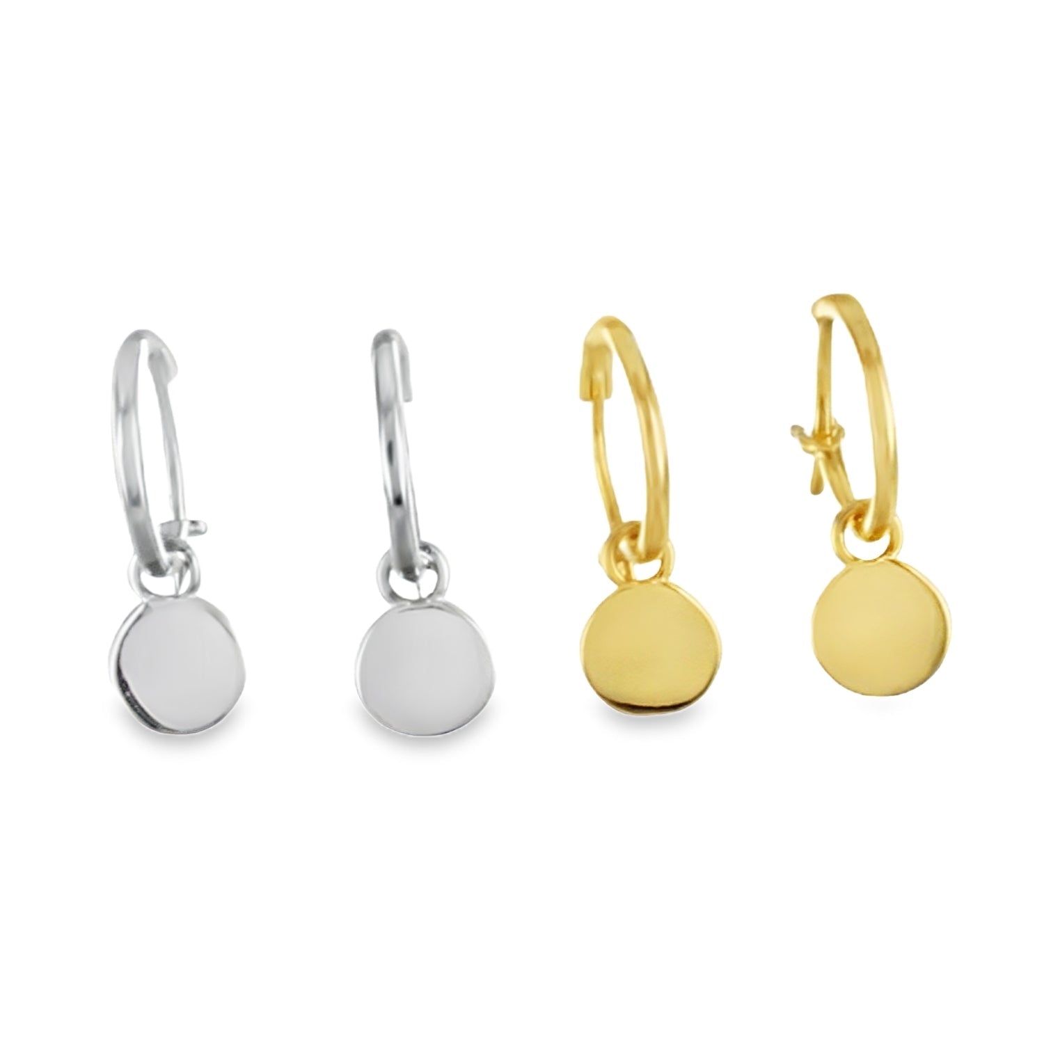 Disc Sterling Silver Sleeper Earring - Reeves & Reeves
