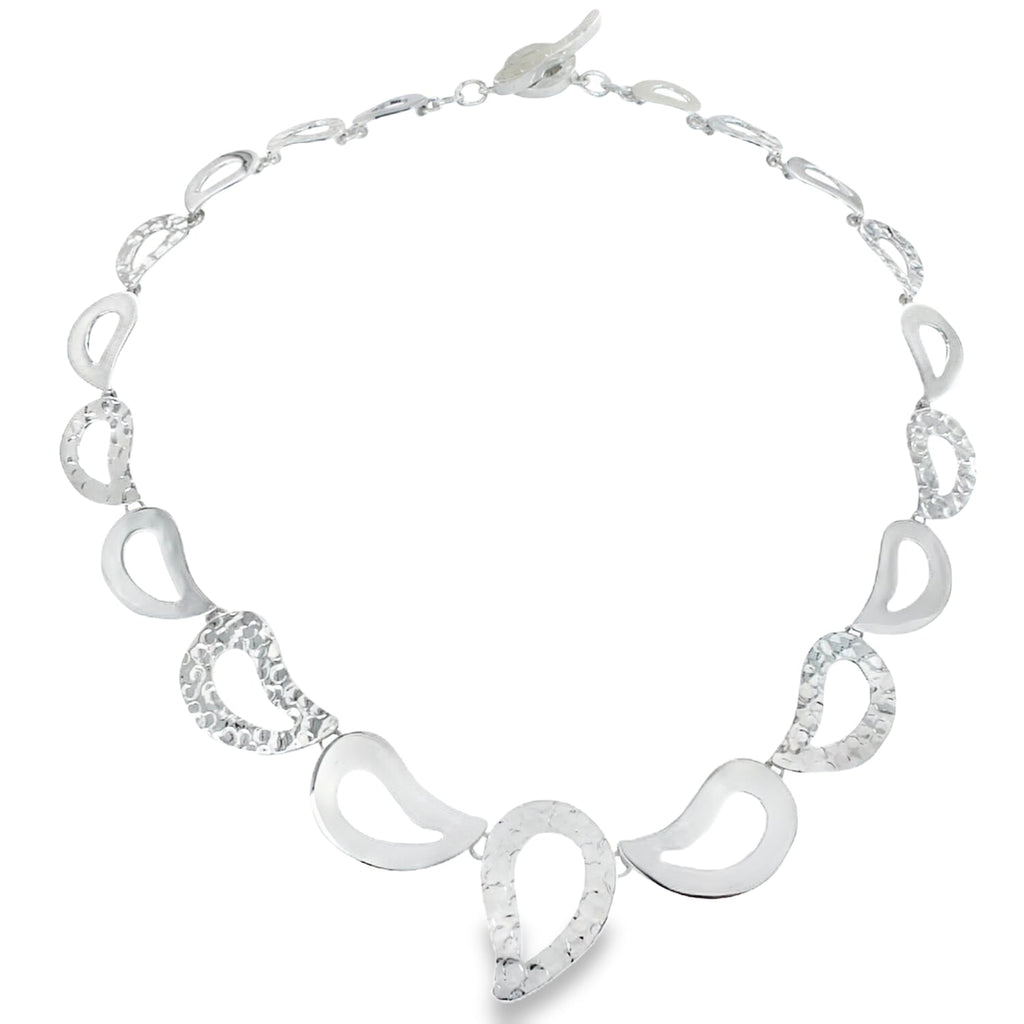 Droplet Textured Necklace - Reeves & Reeves