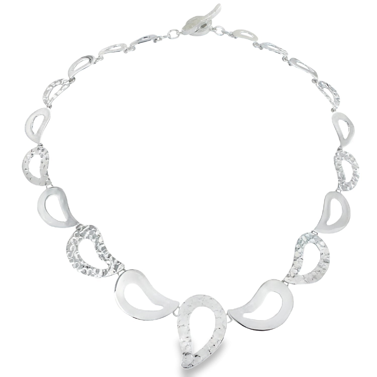 Droplet Textured Necklace - Reeves & Reeves