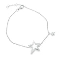 Duet Star Sterling Silver Adjustable Bracelet - Reeves & Reeves