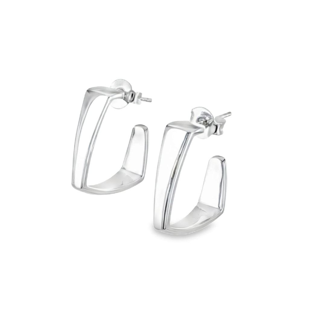 Edgy Hoop Earrings - Reeves & Reeves