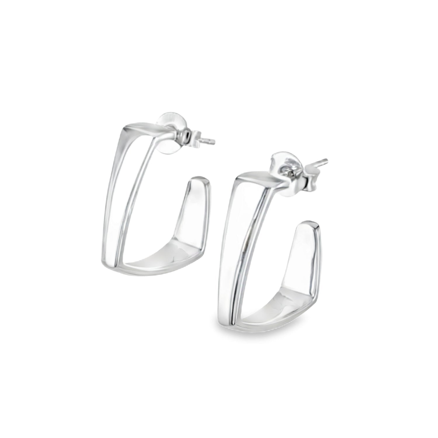 Edgy Hoop Earrings - Reeves & Reeves