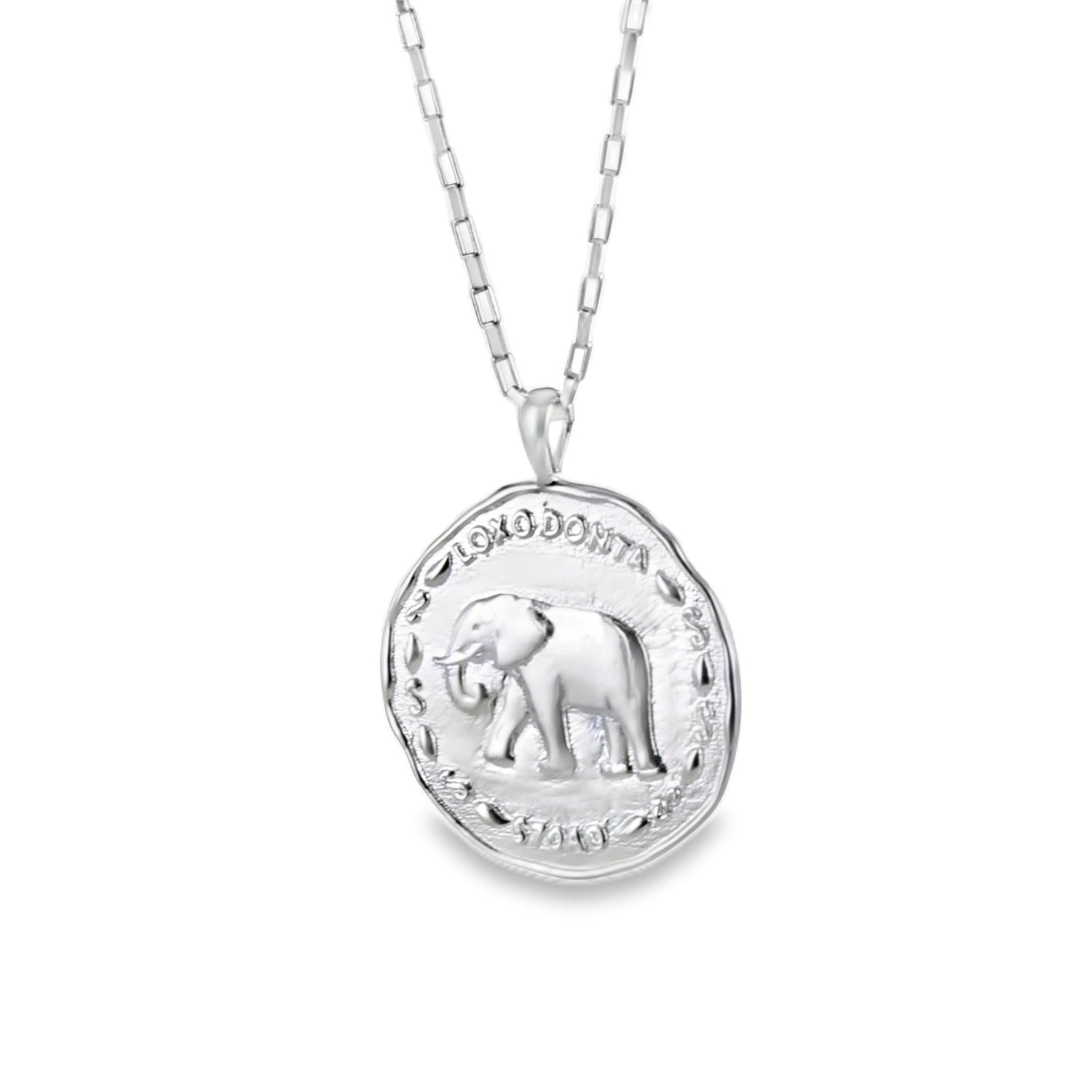 Elephant Coin Sterling Silver Necklace - Reeves & Reeves