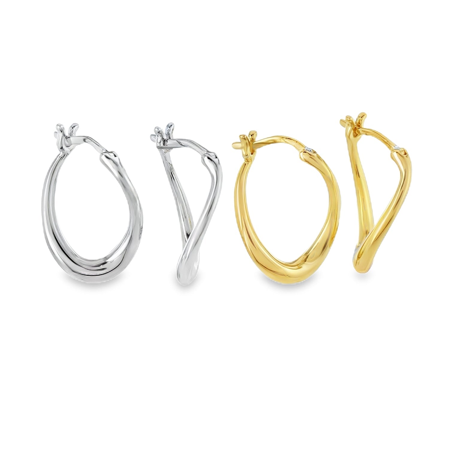 Elipse Hoop Earrings - Reeves & Reeves