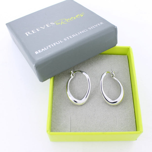 Elipse Hoop Earrings - Reeves & Reeves