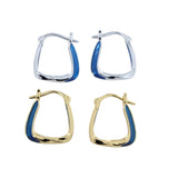 Enamel Edge Hoops - Reeves & Reeves