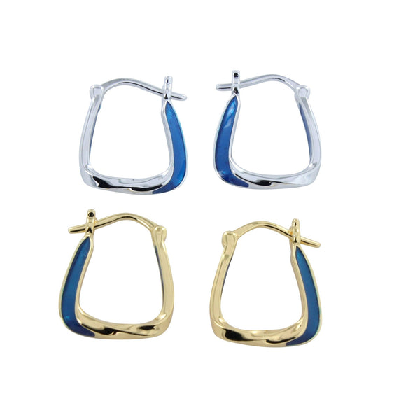 Enamel Edge Hoops - Reeves & Reeves