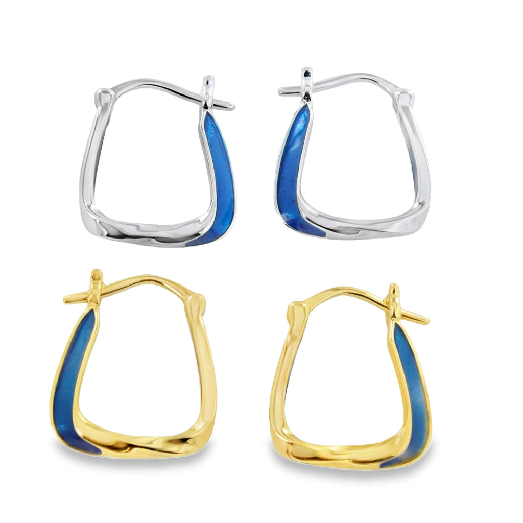 Enamel Edge Hoops - Reeves & Reeves