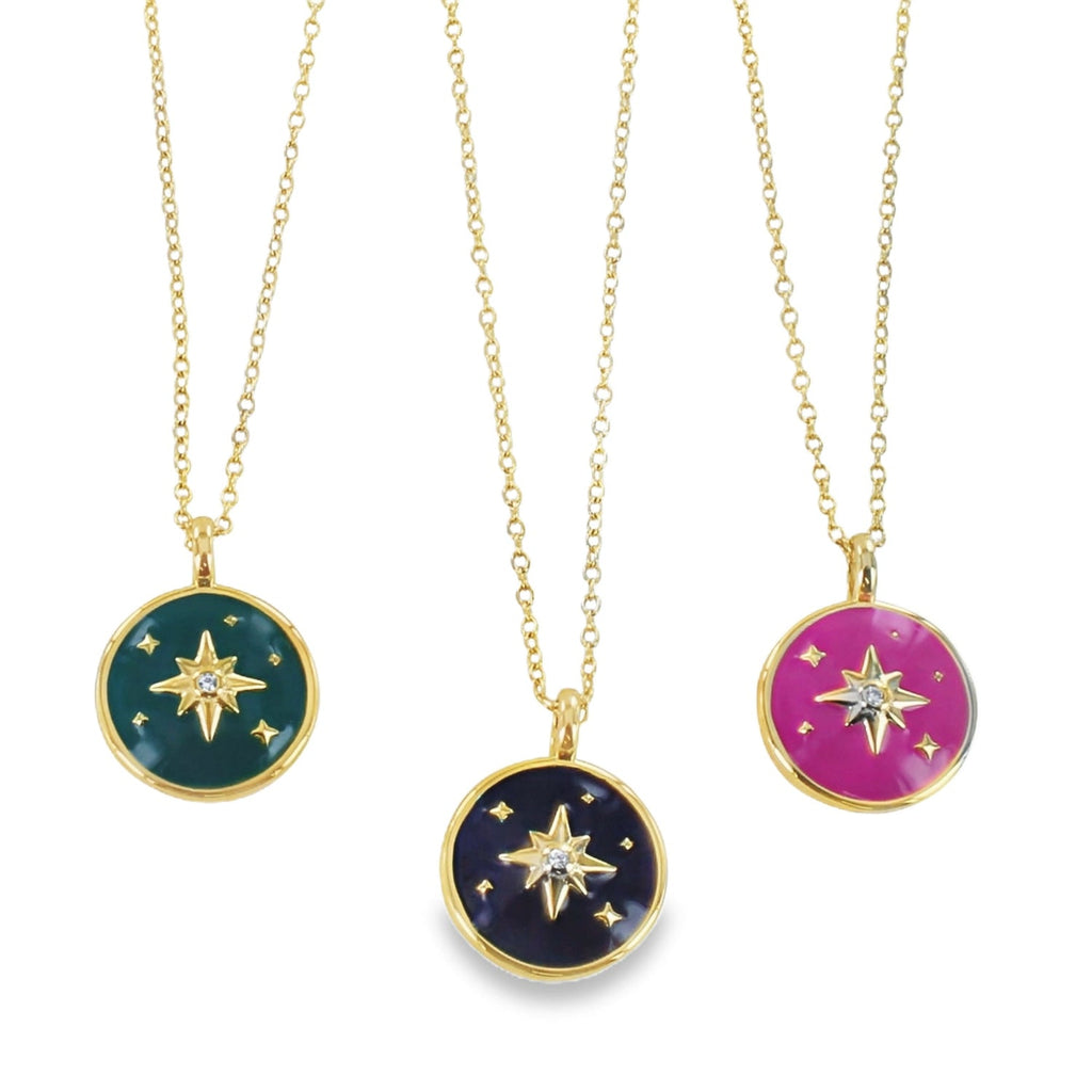Enamel Superstar Necklace - Reeves & Reeves
