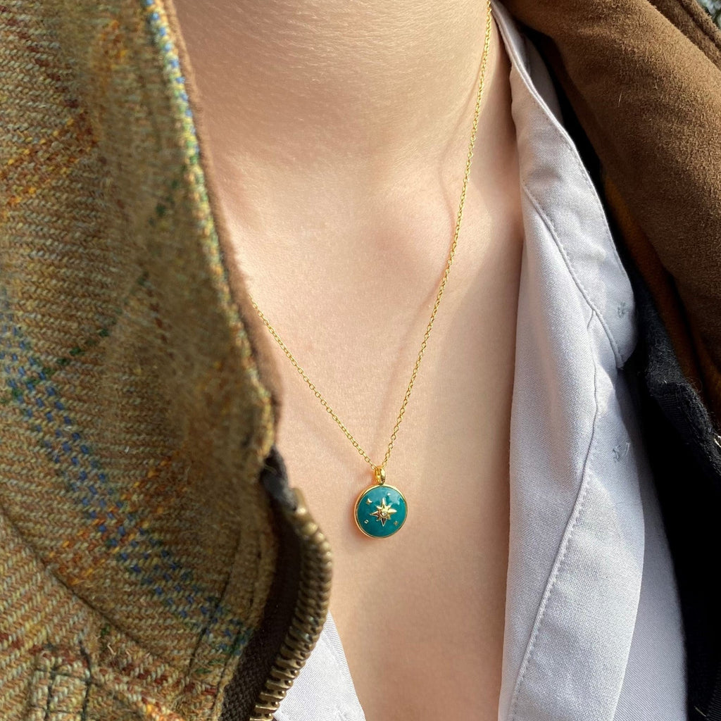 Enamel Superstar Necklace - Reeves & Reeves