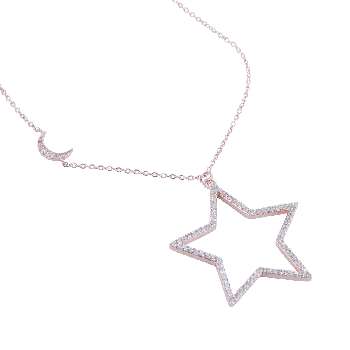 Estrella Rose Gold Star Necklace - Reeves & Reeves