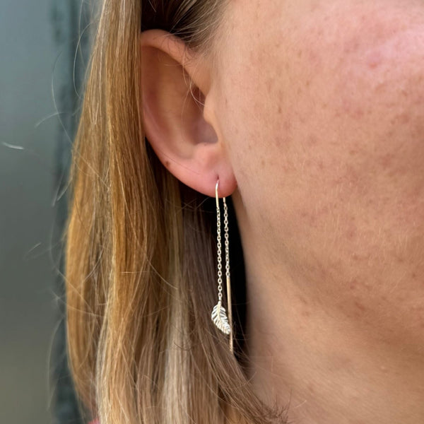 Falling Feather Earrings - Reeves & Reeves