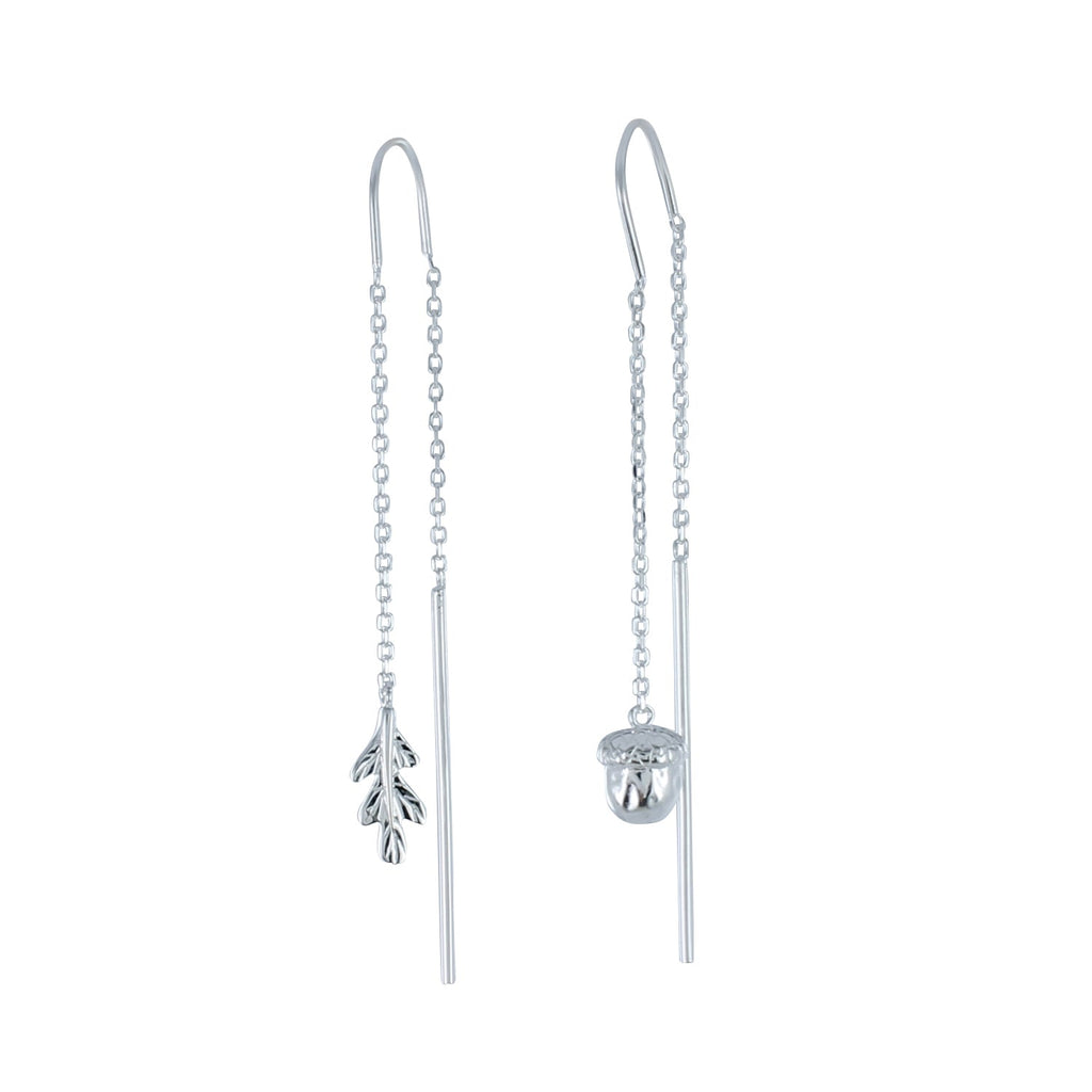 Falling Oak Leaf & Acorn Earrings - Reeves & Reeves