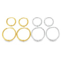 Fine Rope Huggie Hoop Earrings - Reeves & Reeves
