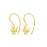 Gold Wren Earrings - Reeves & Reeves