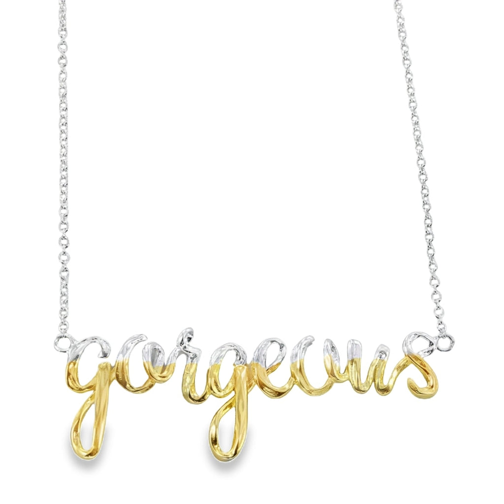 Gorgeous Script Necklace - Reeves & Reeves