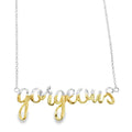 Gorgeous Script Necklace - Reeves & Reeves