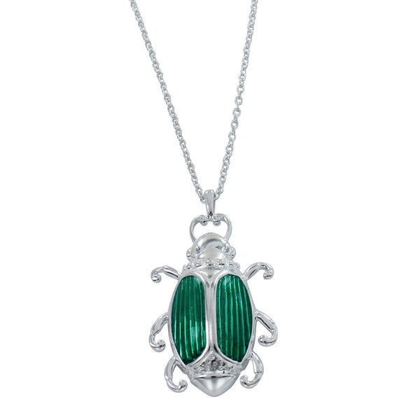 Green Queen Beetle Necklace - Reeves & Reeves