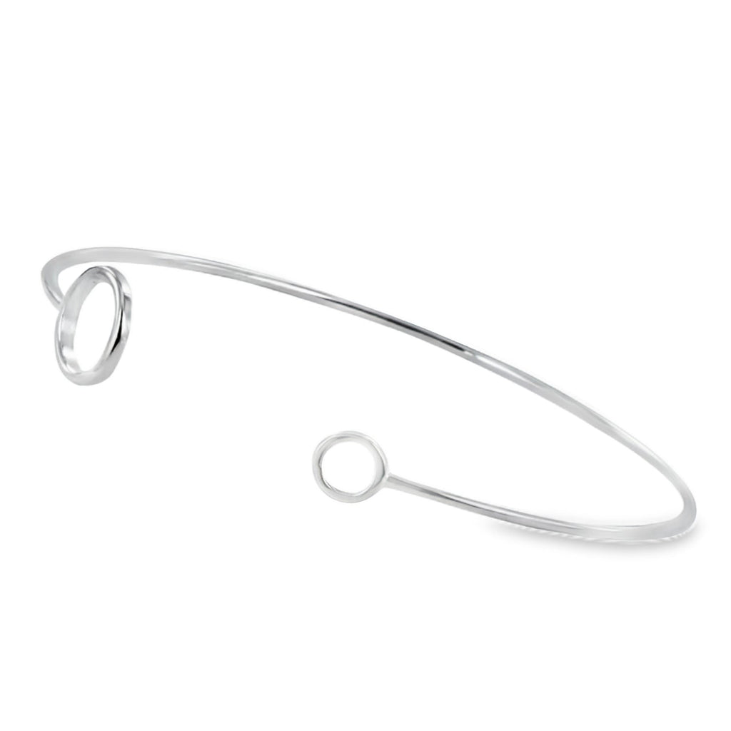 Halo Cuff Bracelet in Sterling Silver - Reeves & Reeves