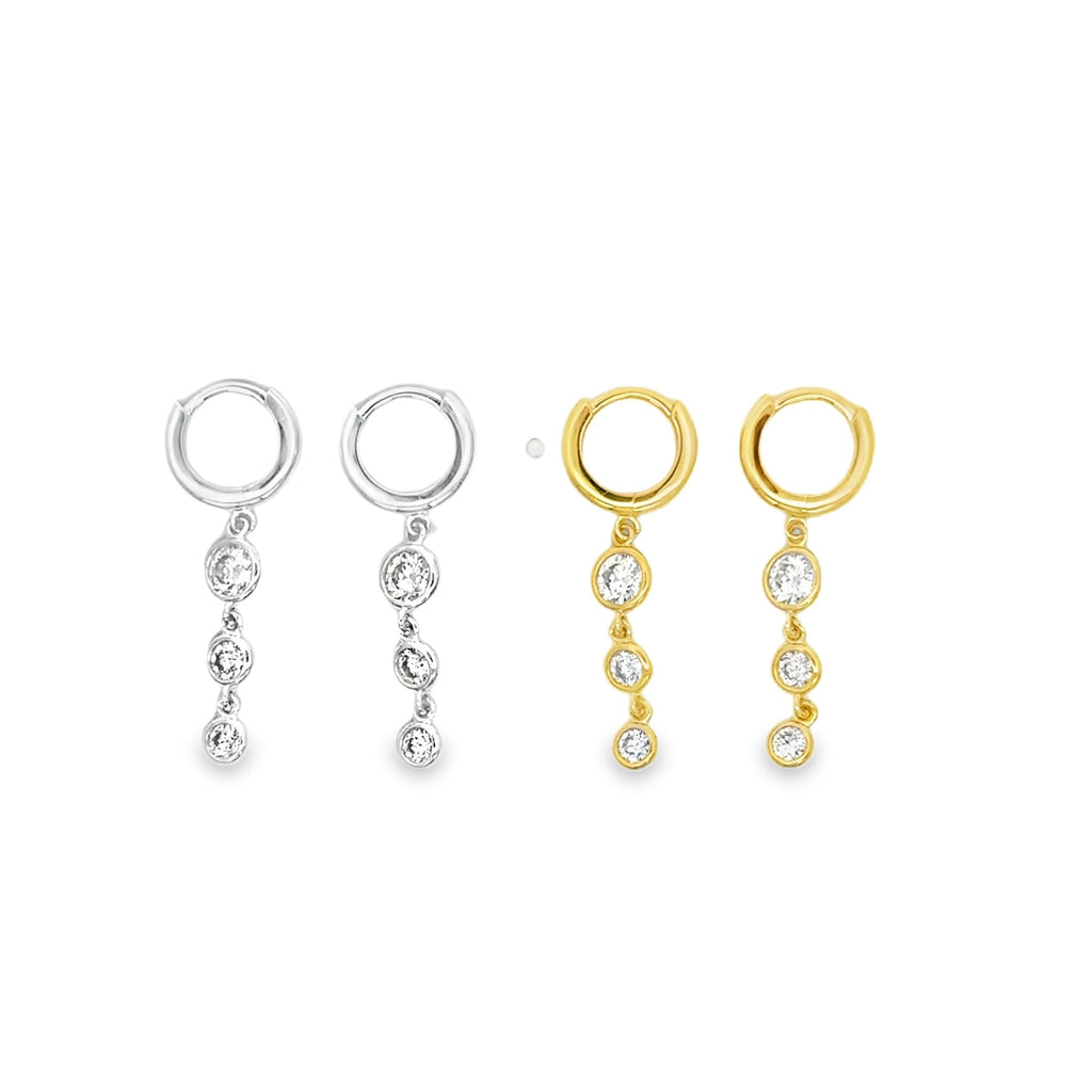 Helena Hoop Drop Earrings - Reeves & Reeves