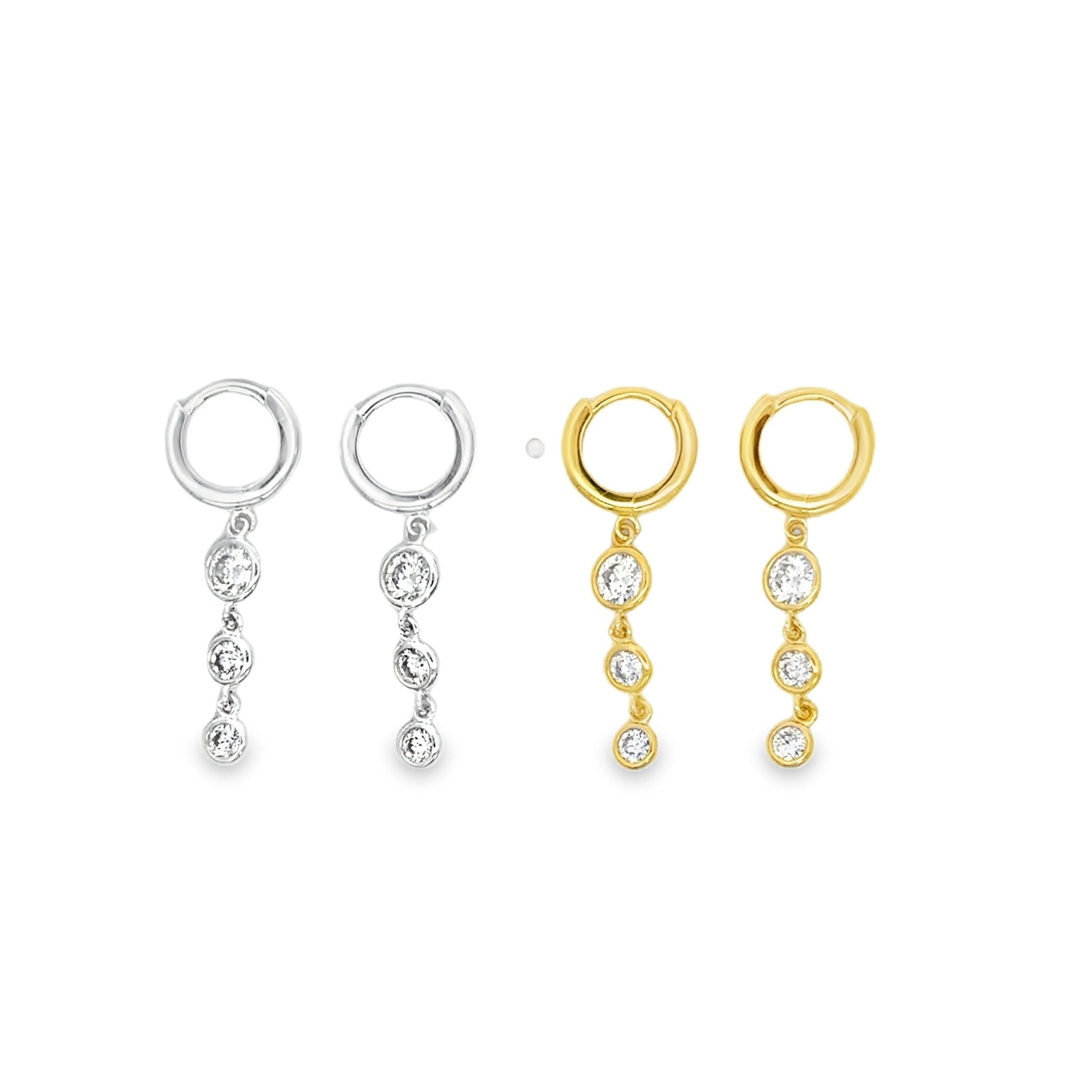 Helena Hoop Drop Earrings - Reeves & Reeves