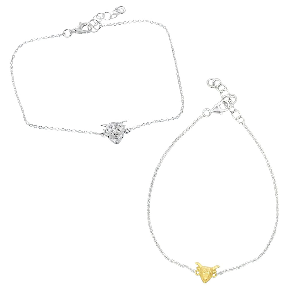 Highland Cow Bracelet in Sterling Silver - Reeves & Reeves