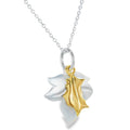 Holly and The Ivy Sterling Silver and Gold Plate Necklace - Reeves & Reeves