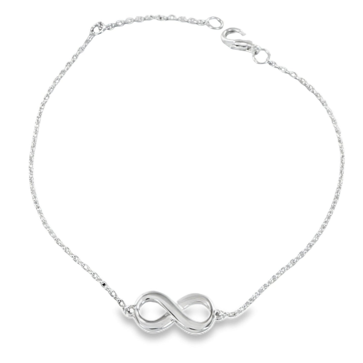Infinity Sterling Silver Adjustable Bracelet - Reeves & Reeves
