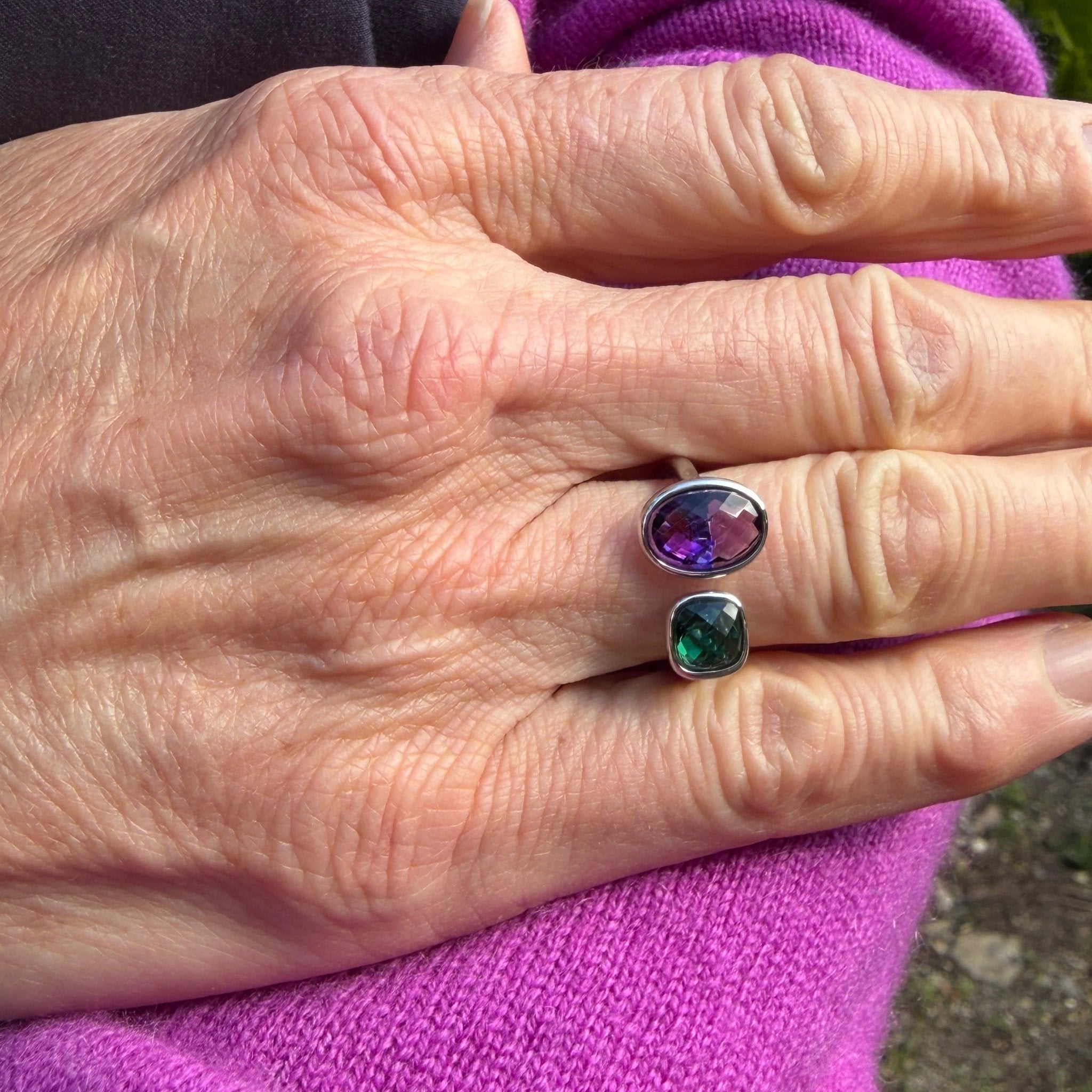 Iris Two Stone Ring - Reeves & Reeves