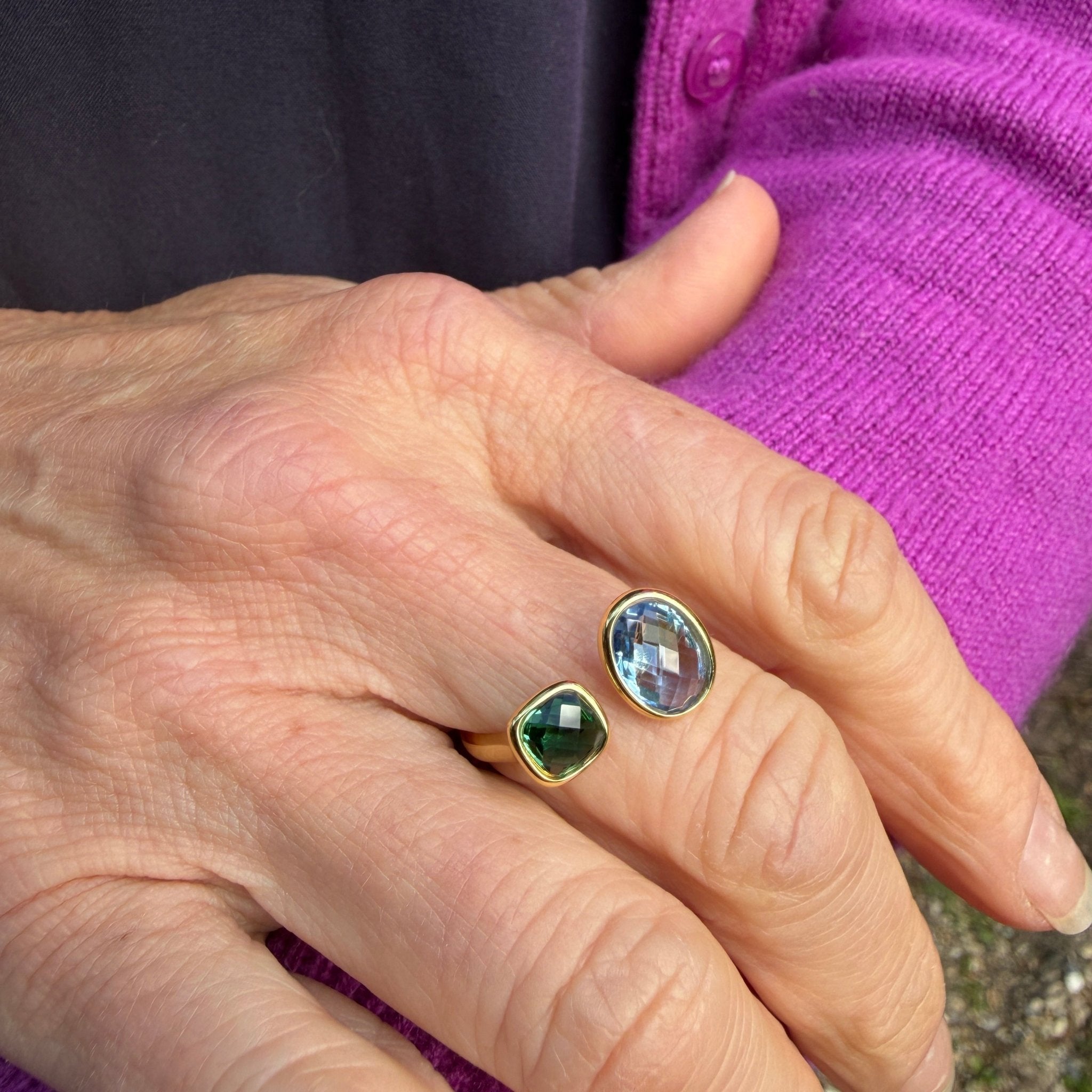 Iris Two Stone Ring - Reeves & Reeves
