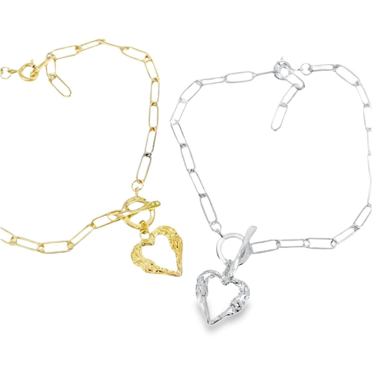 J'adore Sterling Silver Heart Bracelet - Reeves & Reeves