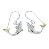 Jumping Salmon Drop Earrings - Reeves & Reeves