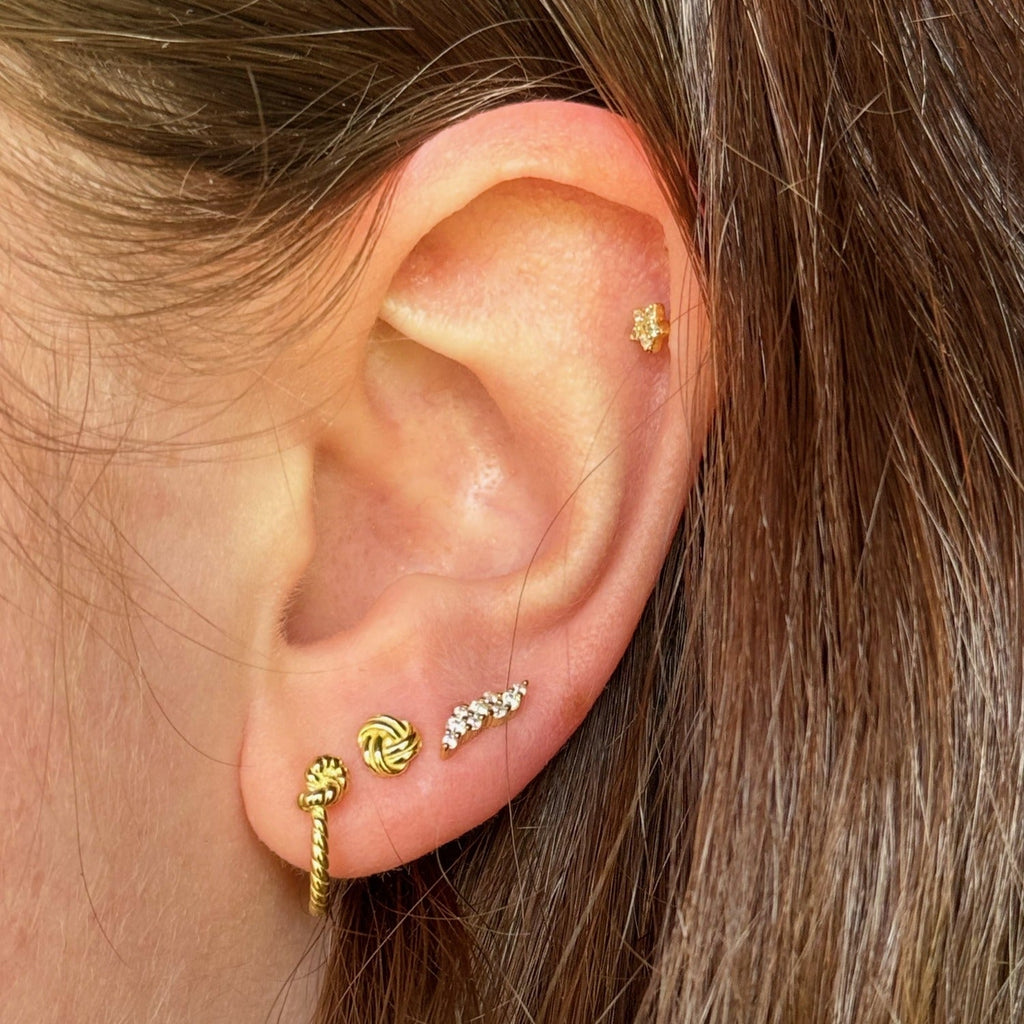 Knot Tonight Hoop Earring - Reeves & Reeves